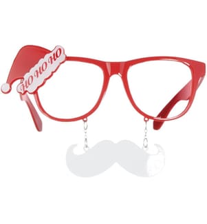 Occhiali scherzosi - Babbo Natale con baffi