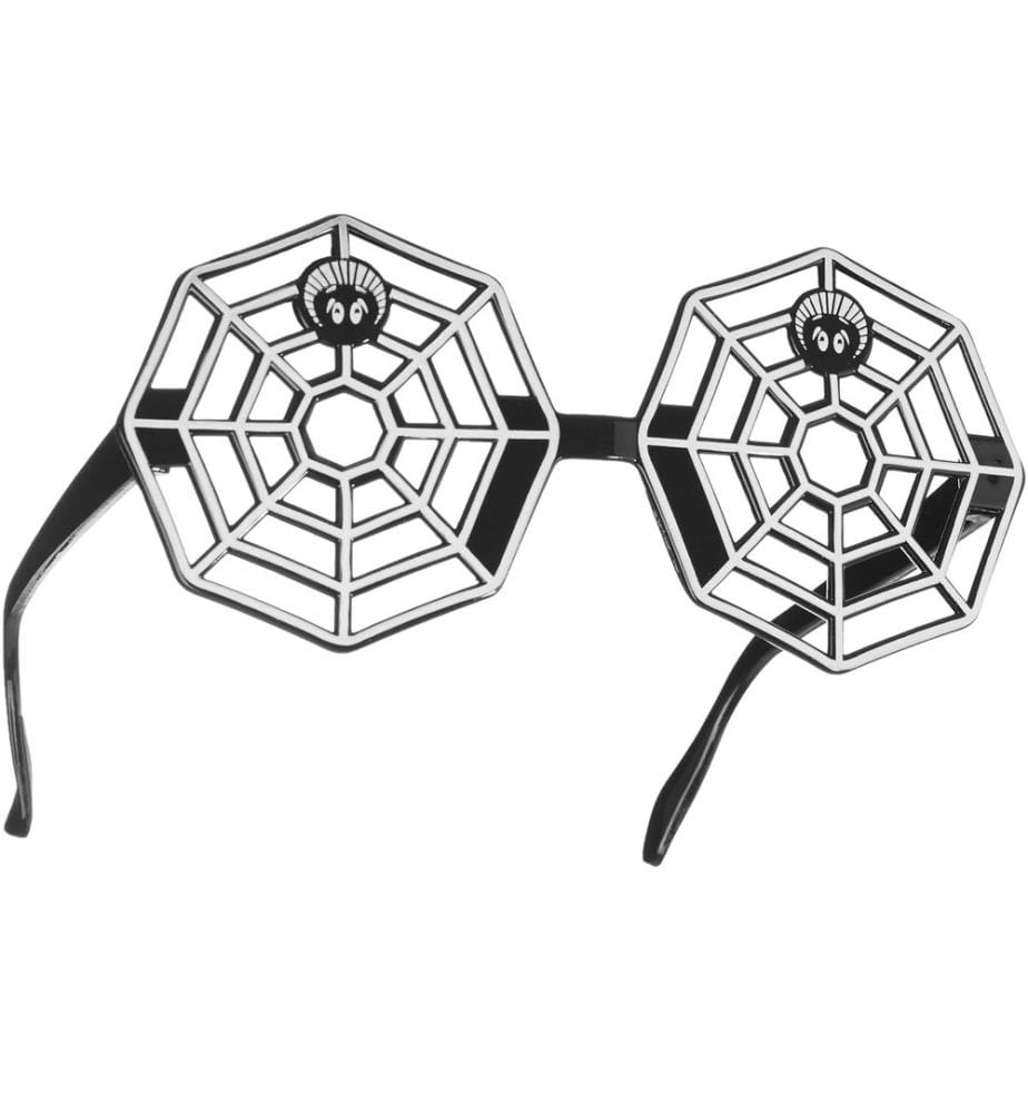 Halloween Spassbrille Spinnennetz