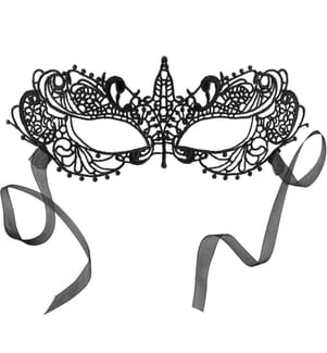 Maschera nera in pizzo Misteriosa