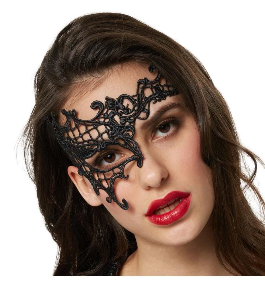 Maschera nera in pizzo Fantomina