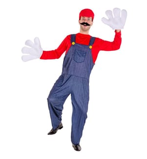 Déguisement pour hommes Super plombier Mario