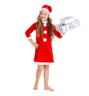 Mädchenkostüm Weihnachtswichtel