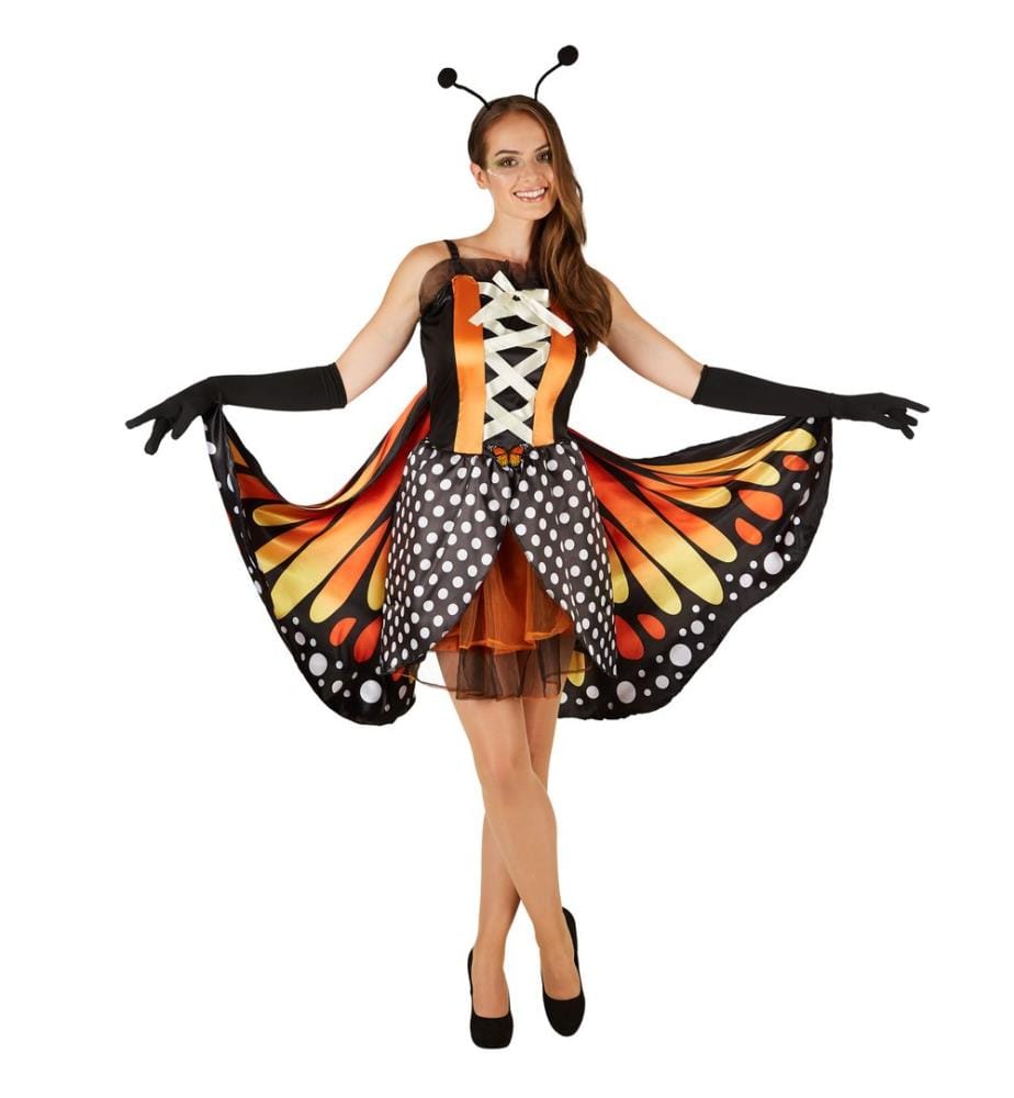 Costume da donna - Farfalla Licena rosso fuoco