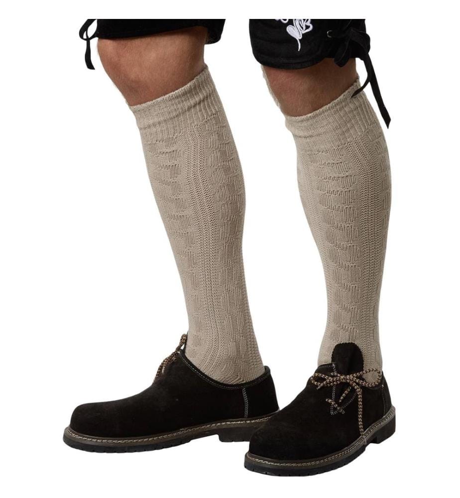Chaussettes hautes beige
