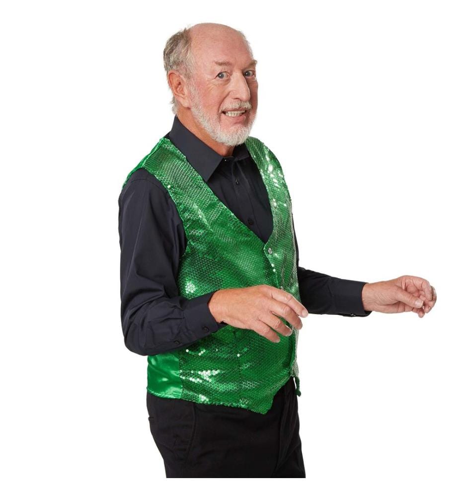 Pailletten-Weste Herren