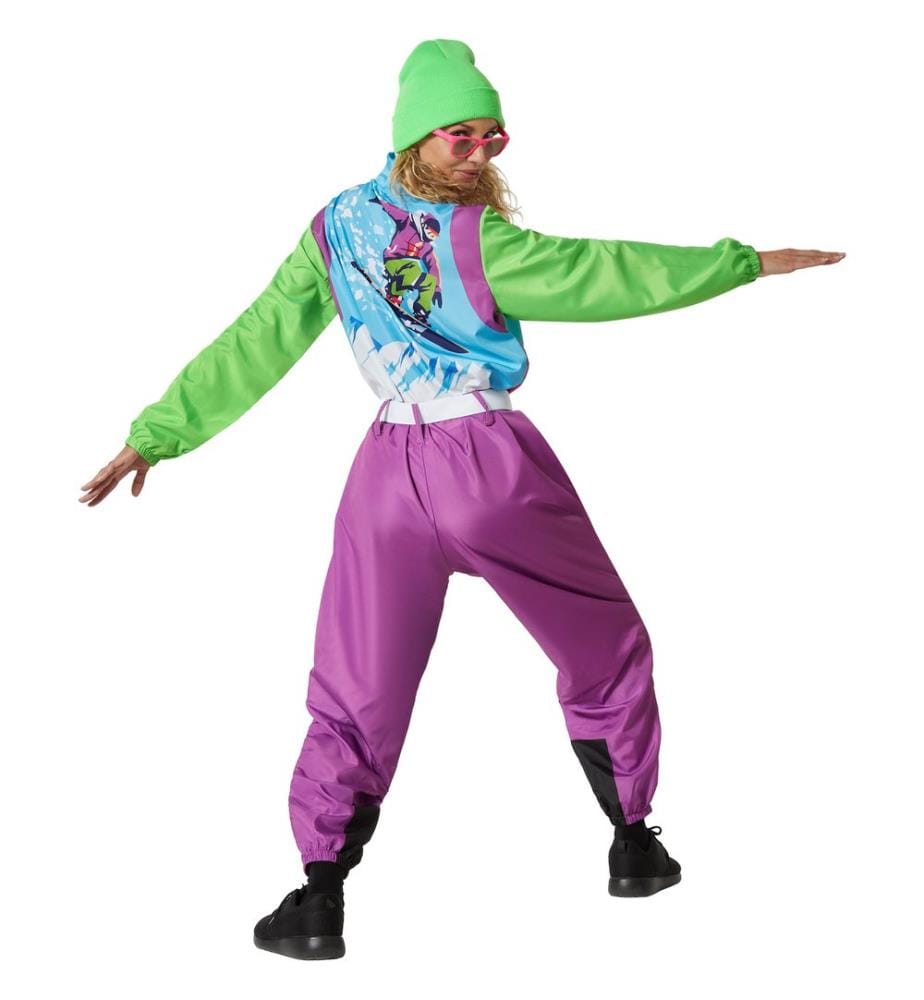 Costume da donna retro anni '80'90 tuta da sci