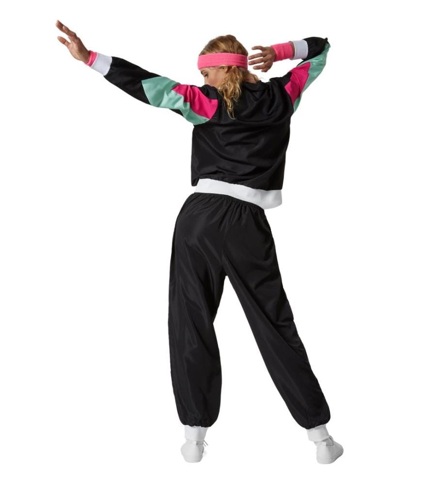 Costume da donna retro anni '80'90 tuta da jogging