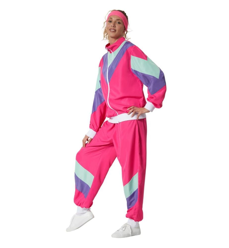 Costume da donna retro anni '80'90 tuta da jogging