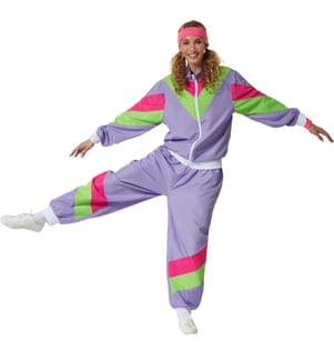 Costume da donna retro anni '80'90 tuta da jogging