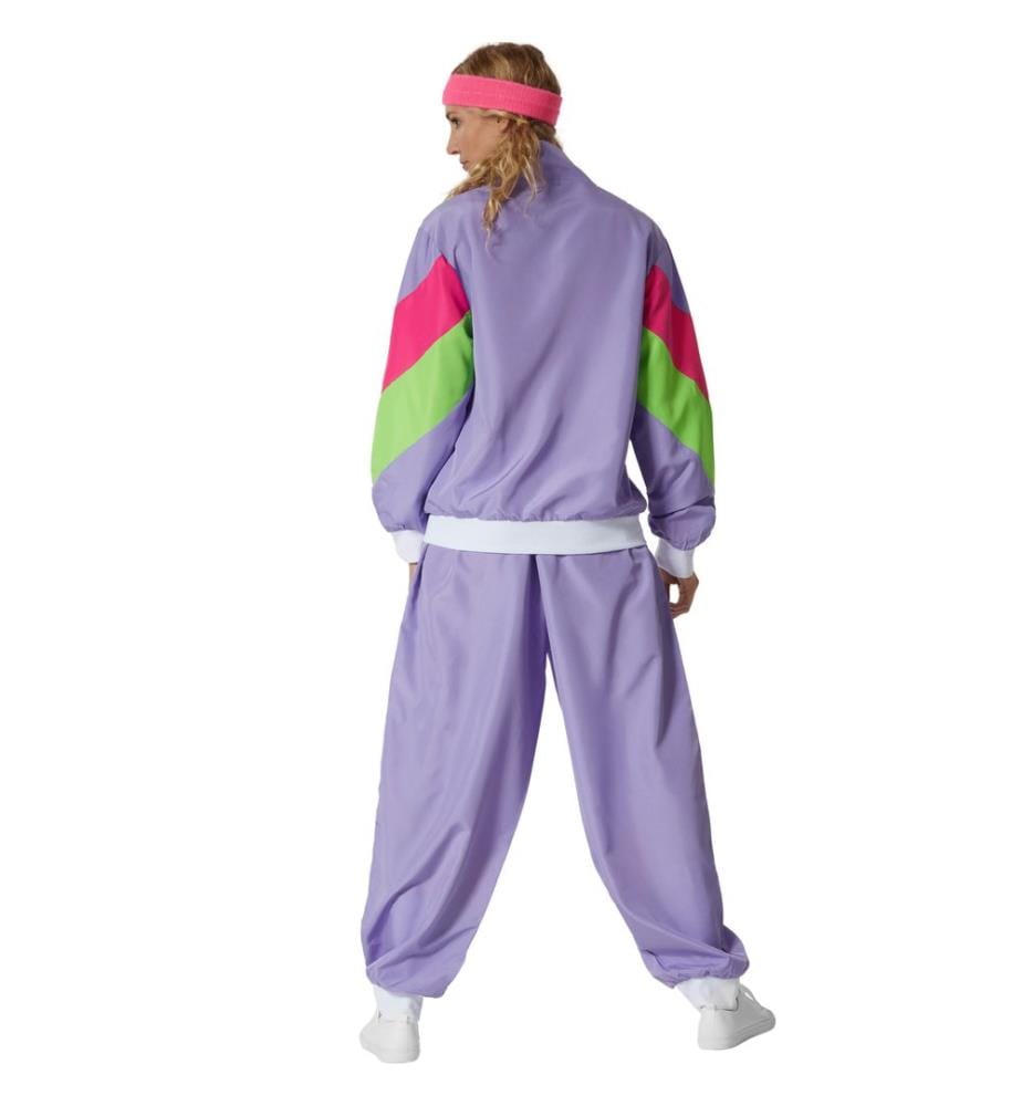 Costume da donna retro anni '80'90 tuta da jogging