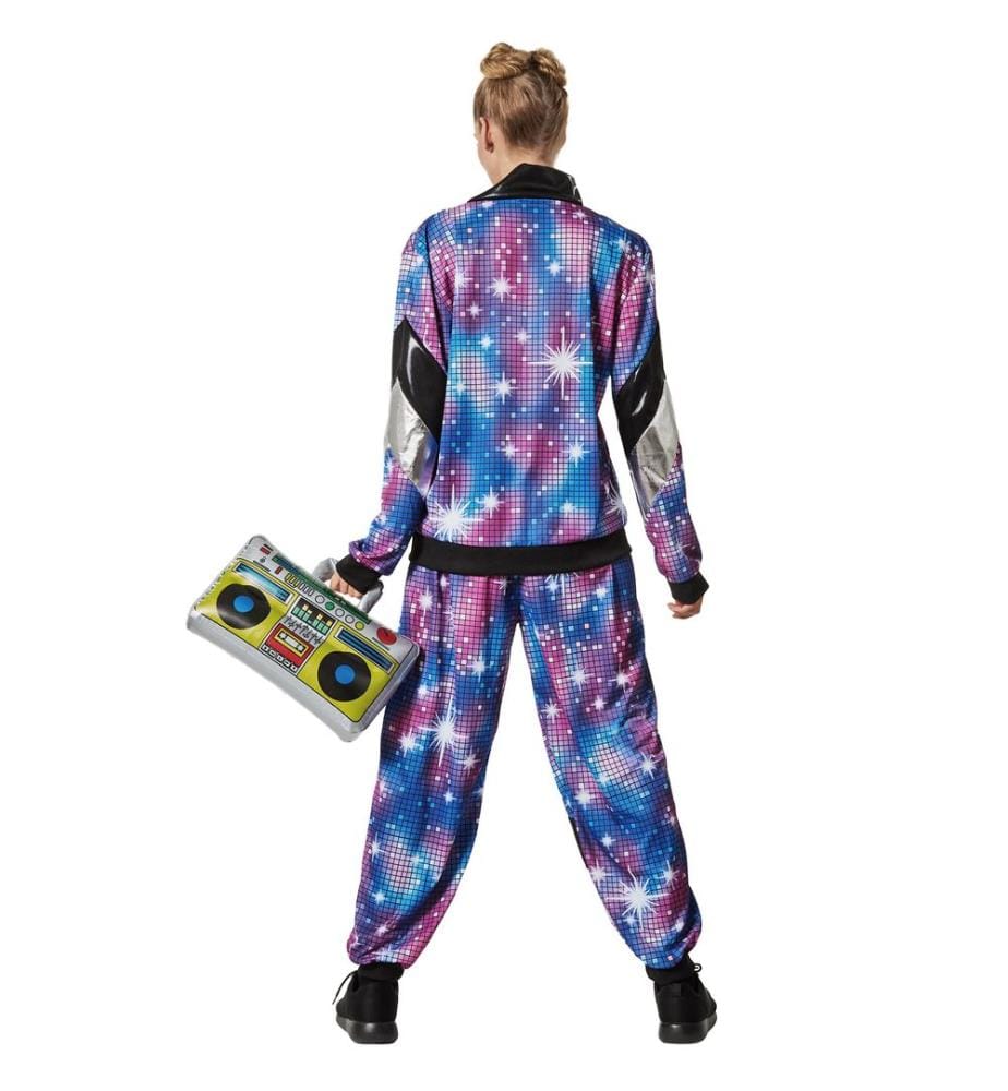 Costume da donna retrò anni '80'90 discotuta da jogging