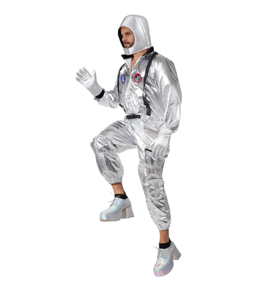 Costume unisex astronauta con cascoocchiali e guanti
