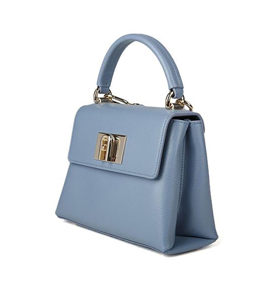 Sac à main à poignée haute - céleste