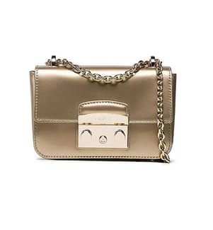 Mini-Schultertasche - beige