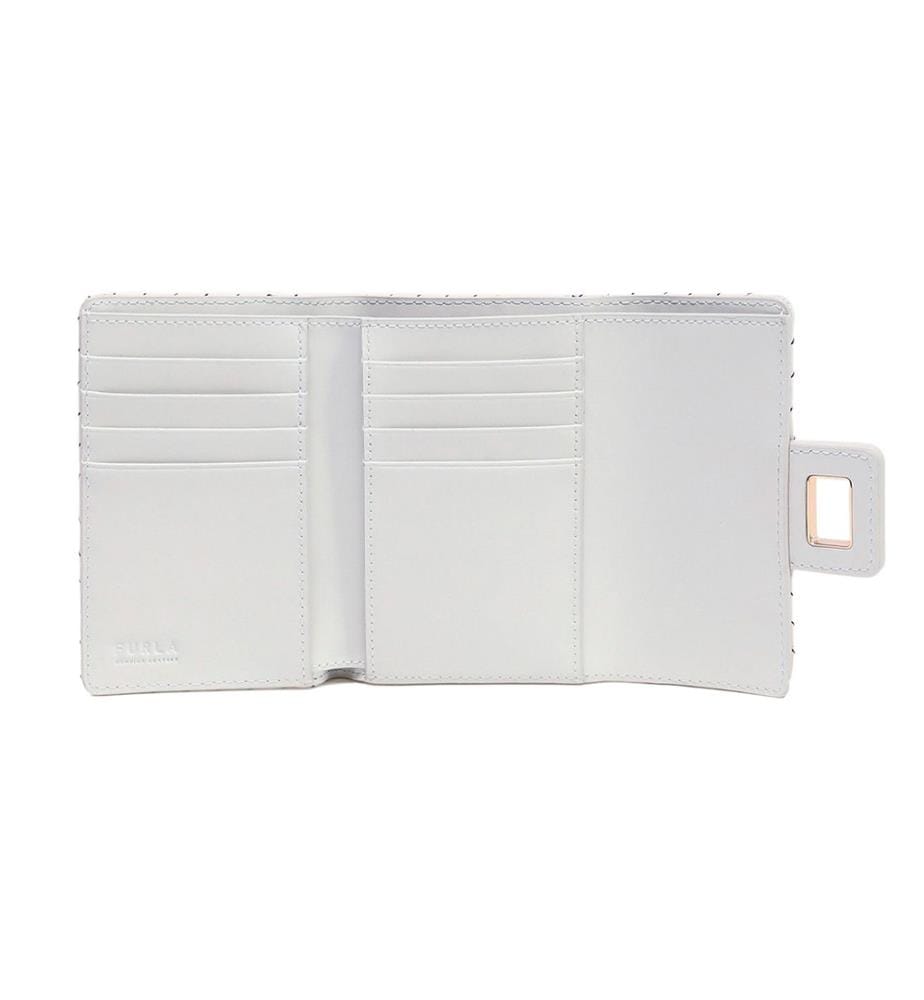 Portefeuille compact Furla Pop Star M - Blanc