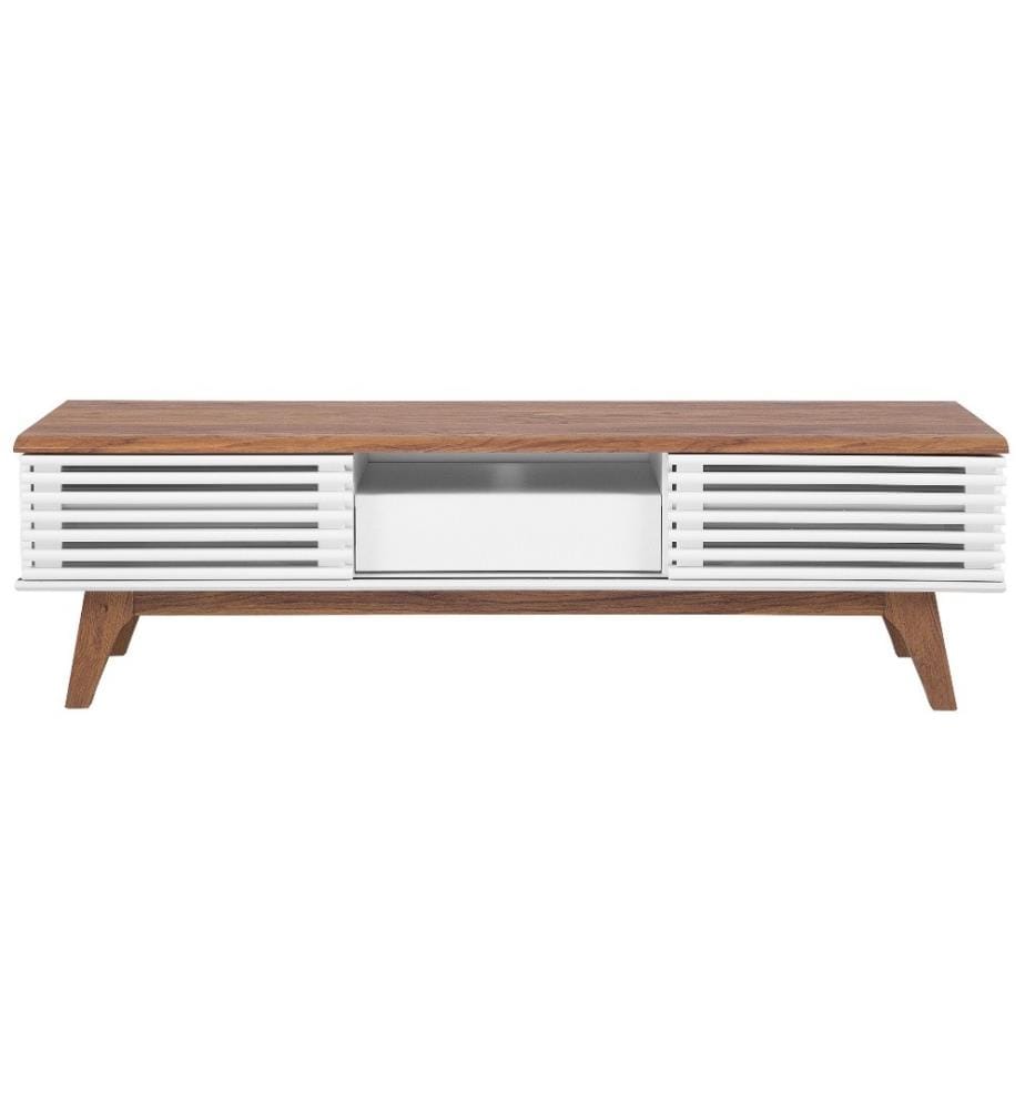TV-Möbel DETROIT Braun / Weiss