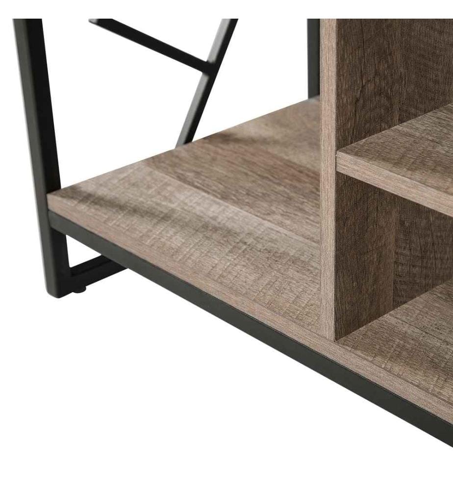 TV-Möbel FORRES Braun / Schwarz