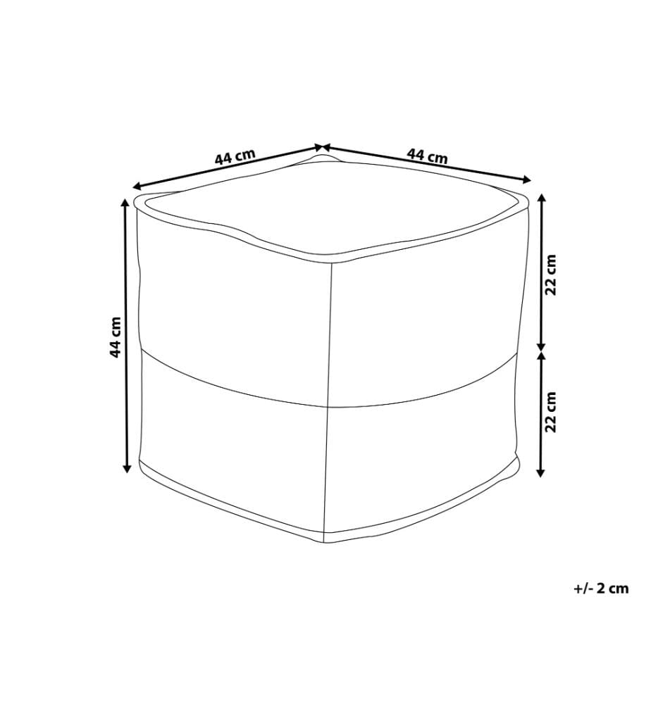 Pouf KIRAMA Jute Gris foncé