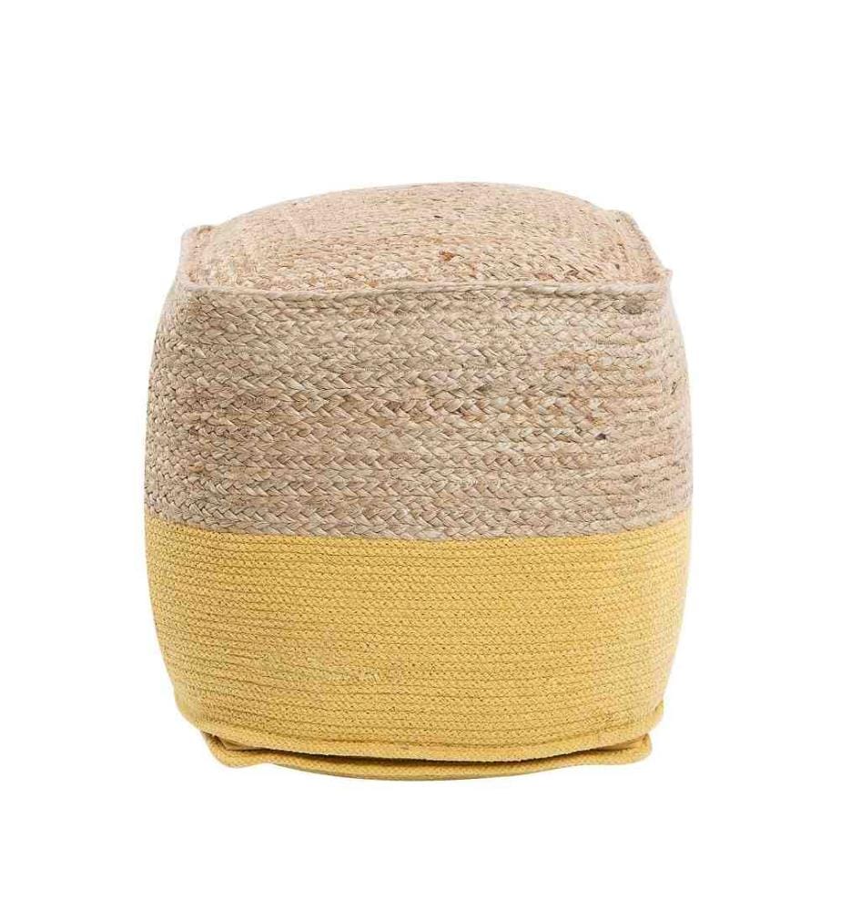 Pouf KIRAMA Jute Jaune