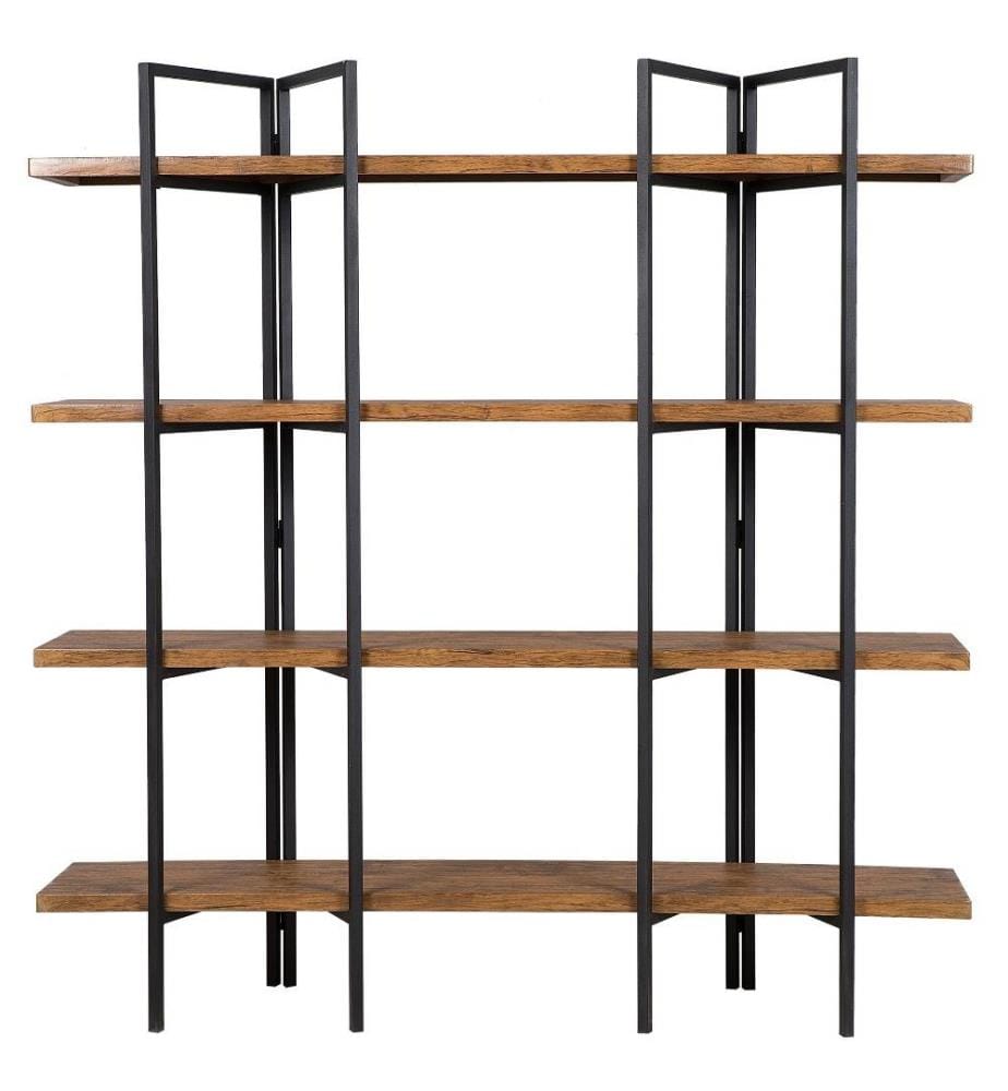 4 Tier Shelving Unit COMPTON 165 cm Dark Brown