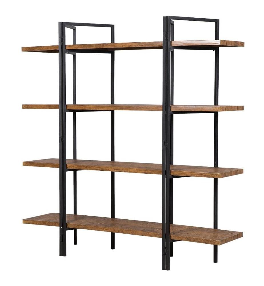 4 Tier Shelving Unit COMPTON 165 cm Dark Brown
