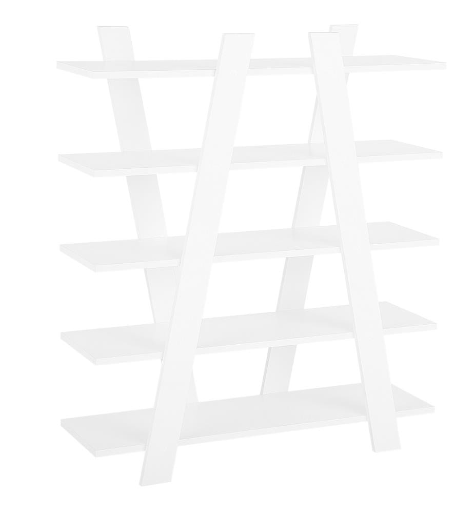 Regal mit 5 Ebenen ESCALANTE 116 cm Weiss