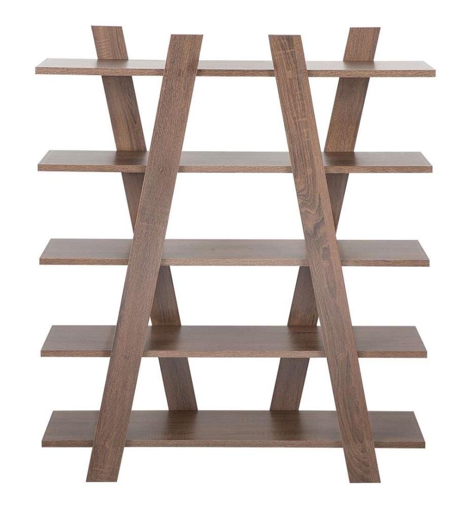 Regal mit 5 Ebenen ESCALANTE 116 cm Dunkelbraun