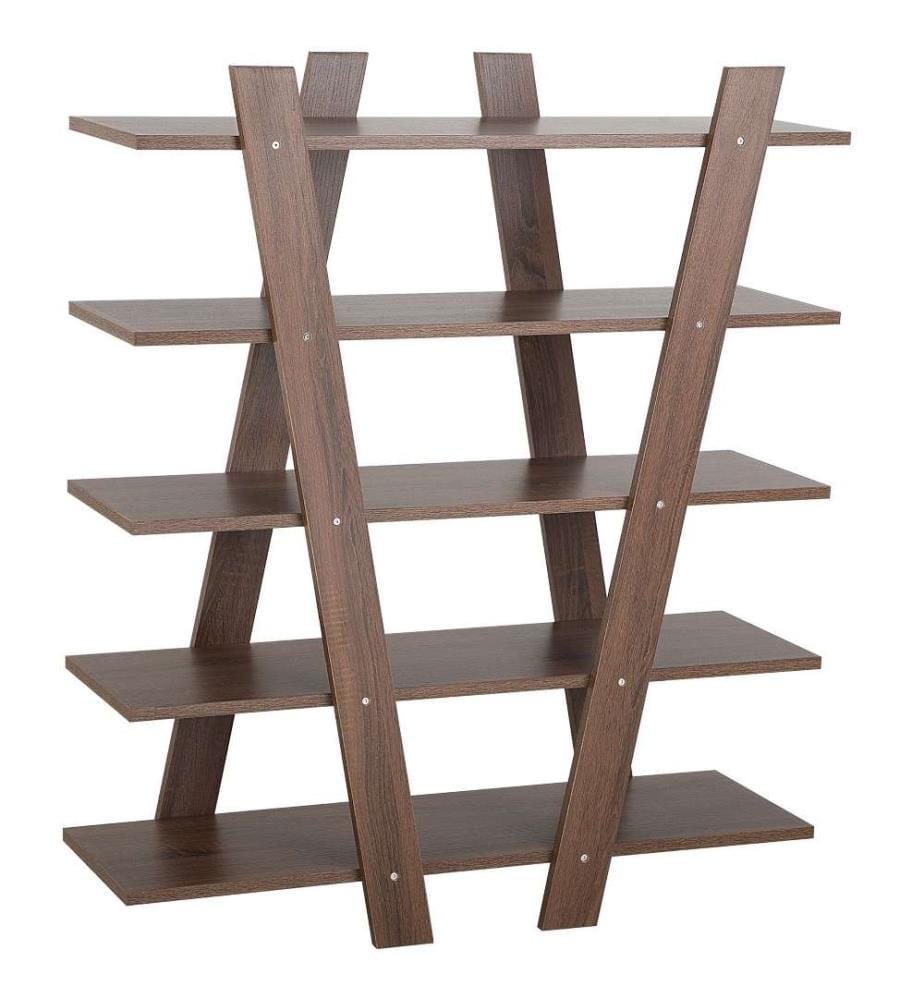 Regal mit 5 Ebenen ESCALANTE 116 cm Dunkelbraun