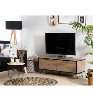 TV-Möbel HALSTON Braun / Schwarz