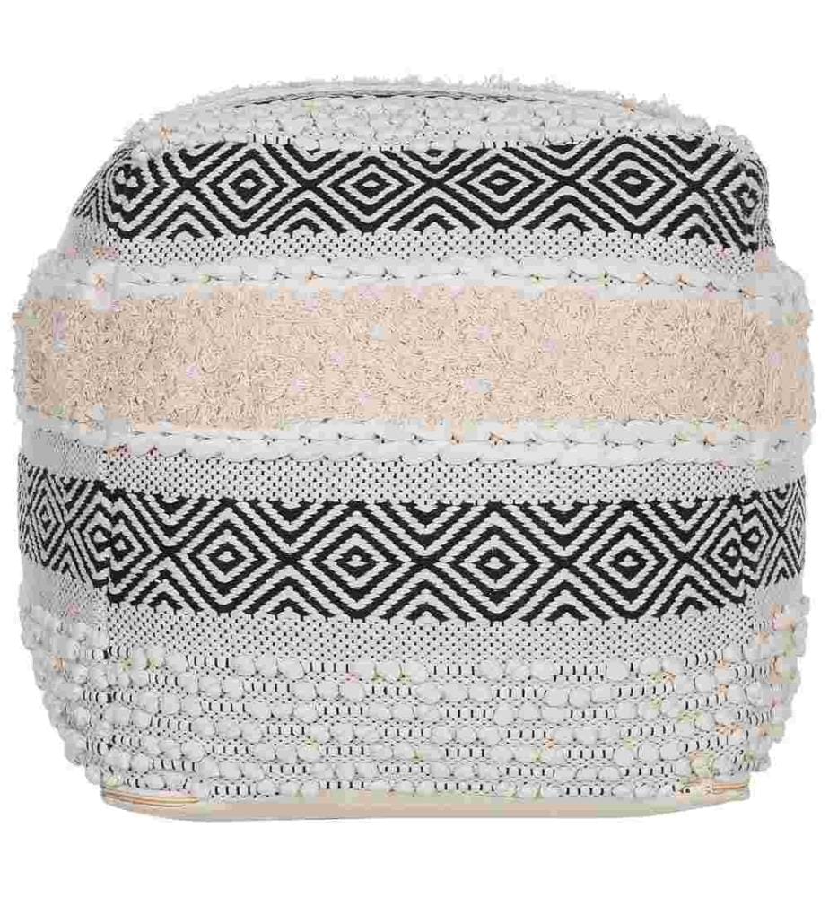 Pouf KANAM Coton Beige clair