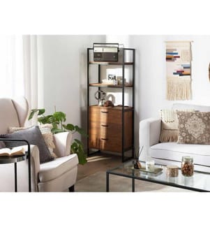 Meuble de rangement TIFTON 158 cm Marron foncé