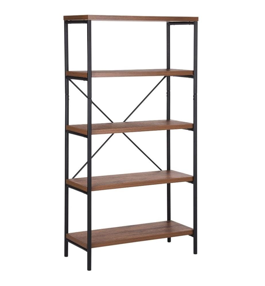 Mobile con 4 ripiani BRISBANE 160 cm Marrone scuro