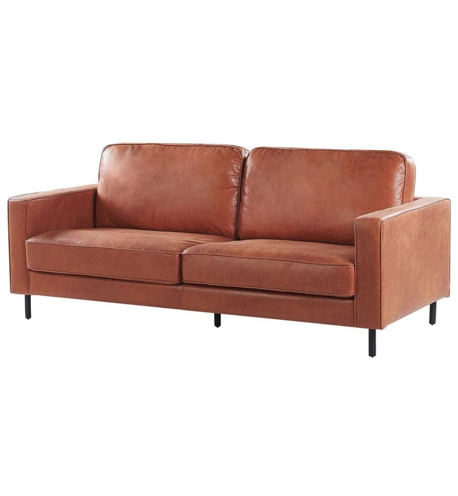 Set da salotto 4 posti SAVALEN Pelle sintetica Marrone dorato