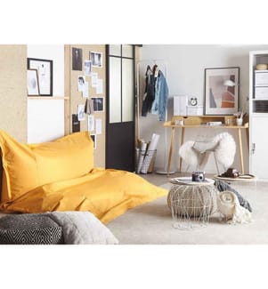 Poltrona sacco 600 L FUZZY 180 cm 230 cm Giallo