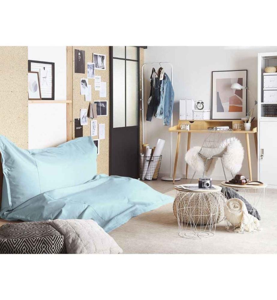 Sitzsack 600 L FUZZY 180 cm 230 cm Hellblau