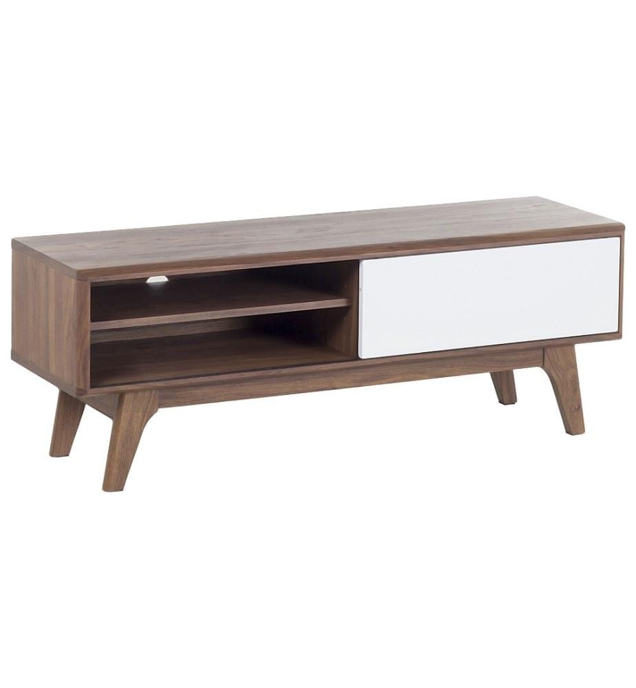 Meuble TV BUFFALO Marron/blanc