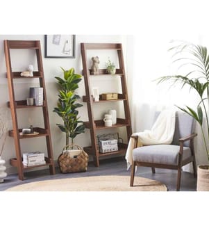 5 Tier Shelving Unit MOBILE DUO 169 cm Dark Brown