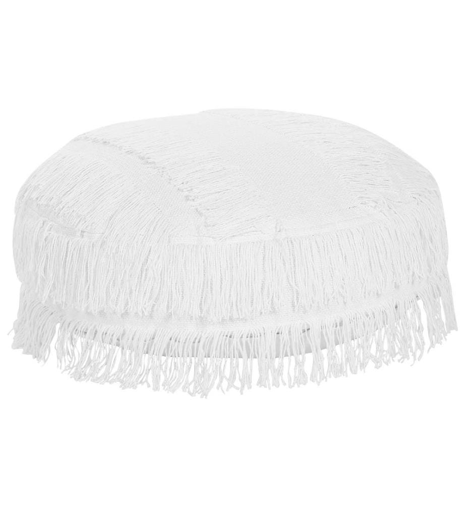 Pouf OULAD Coton Blanc
