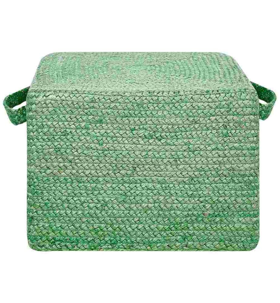 Pouf DHADAR Jute Grün