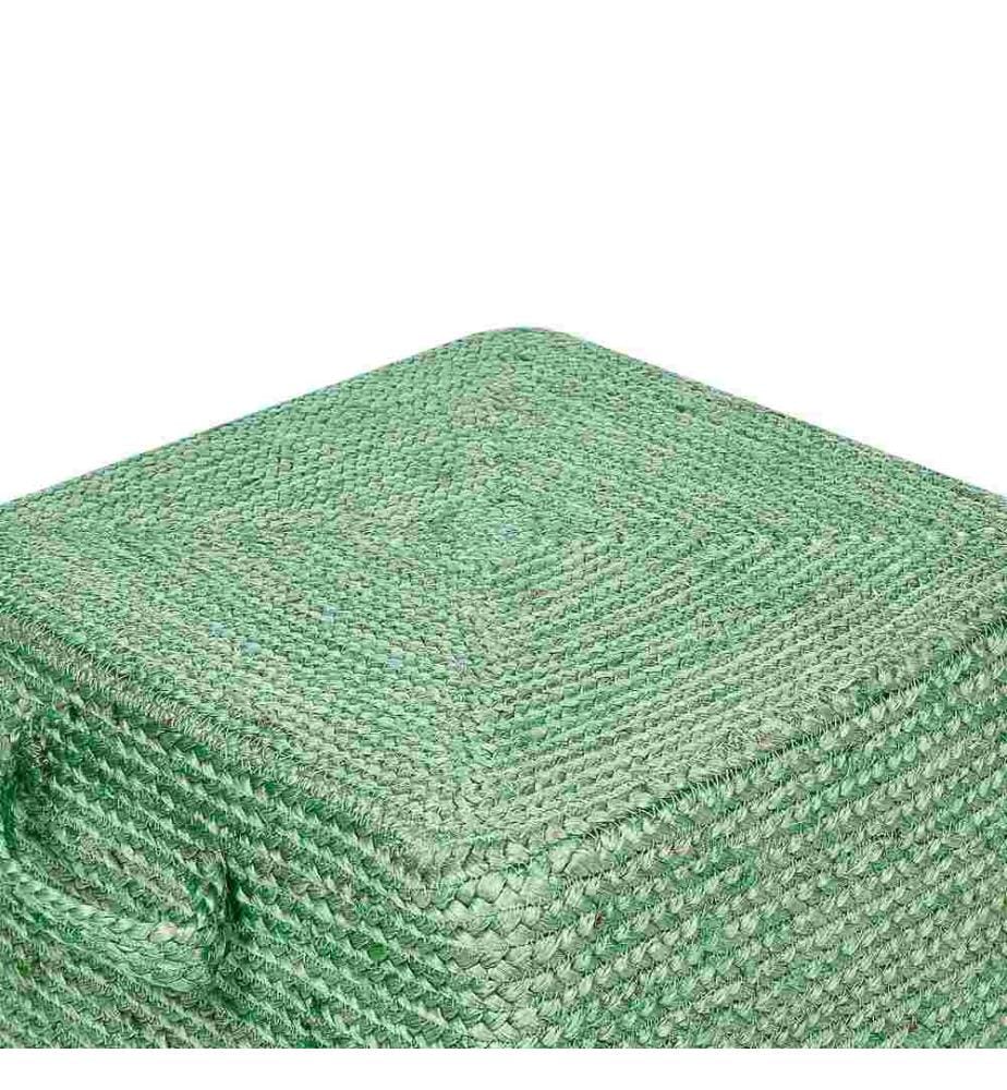 Pouf DHADAR Jute Grün