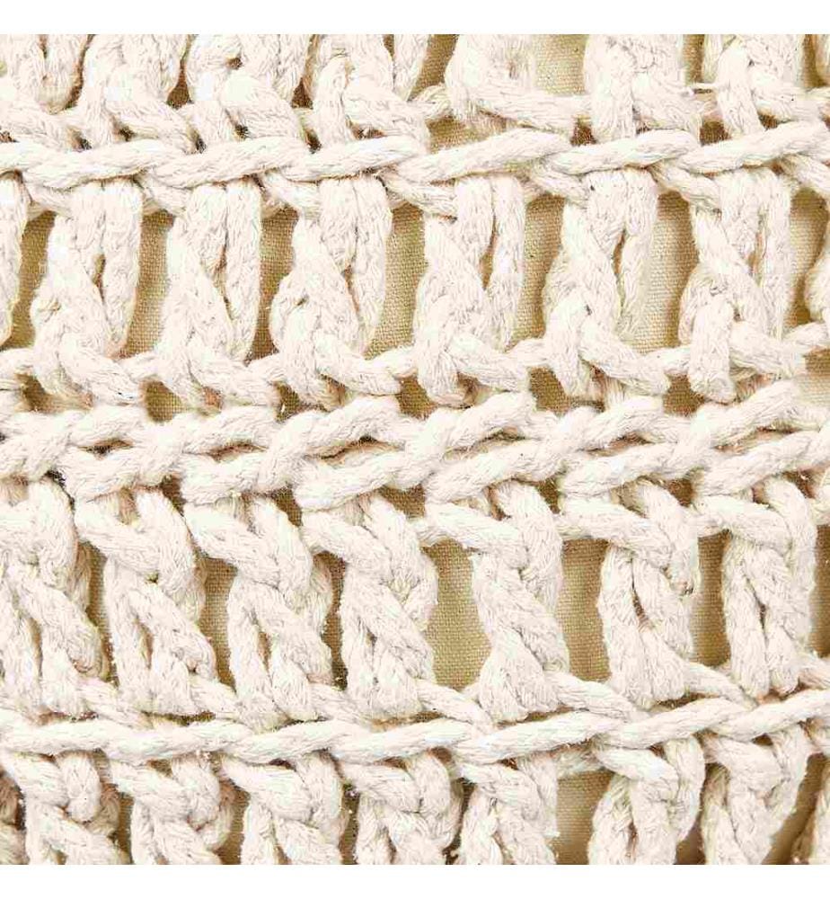 Pouf ARPATU Baumwolle Hellbeige