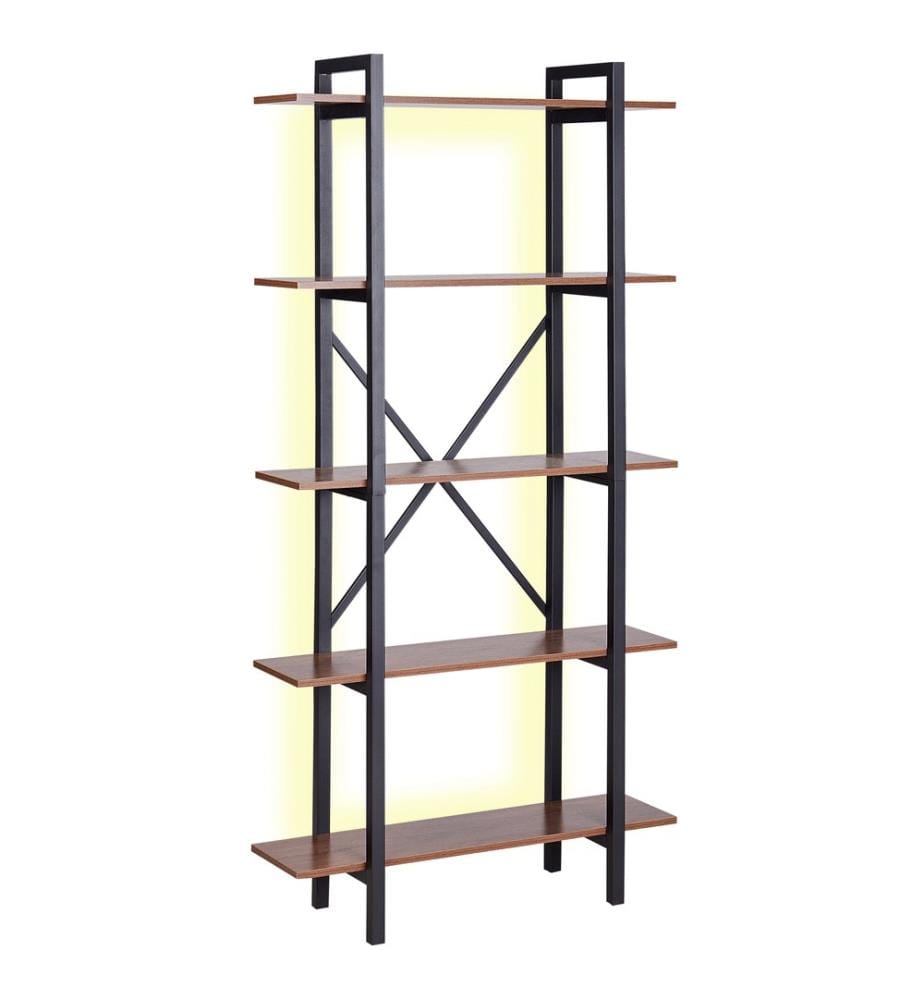 Mobile con 5 ripiani DARBY 180 cm Marrone scuro