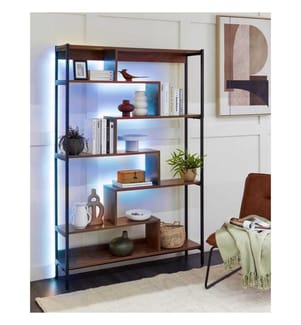 Mobile con 6 ripiani DAVEN 180 cm Marrone