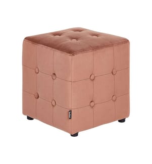 Pouf WISCONSIN Velluto Rosa pesca