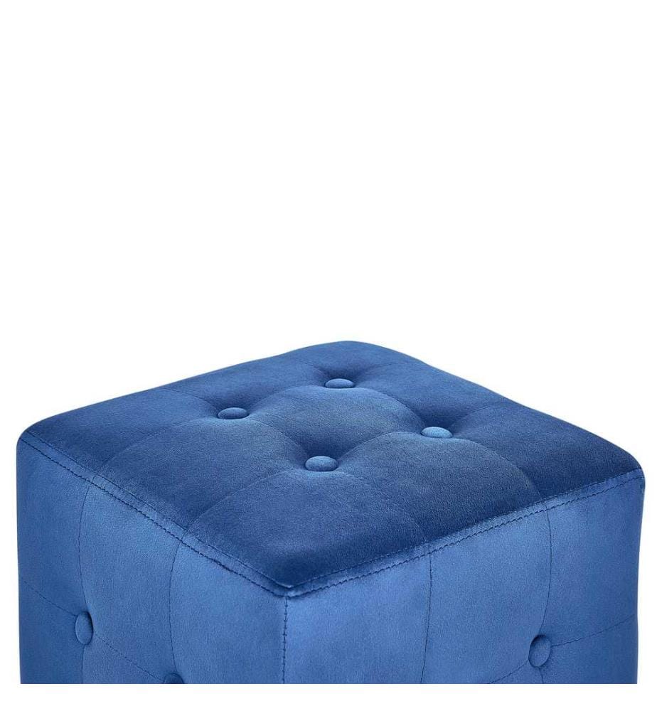 Pouf WISCONSIN Velluto Blu