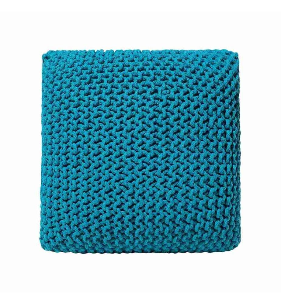 Pouf CONRAD Cotone Blu oltremare