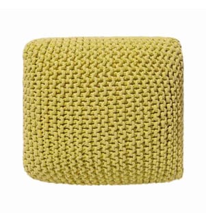 Pouf CONRAD Cotone Giallo