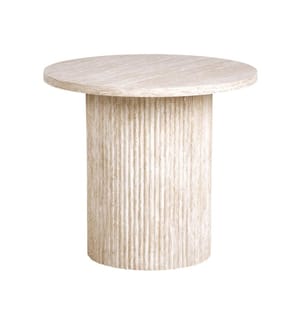 Table d'appoint AMMON Effet travertin