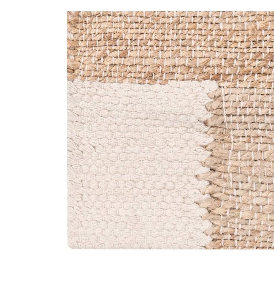 Teppich AMRAVATI Hellbeige 80 x 300 cm Jute