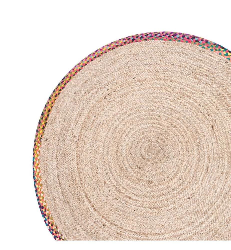 Teppich SATARA Bunt ø 120 cm Jute